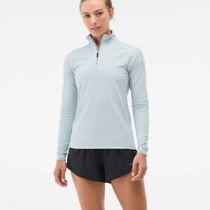 Hoka One One Glide Tech Quarter Zip Long Sleeve Lightweight Running Women’s Sz L